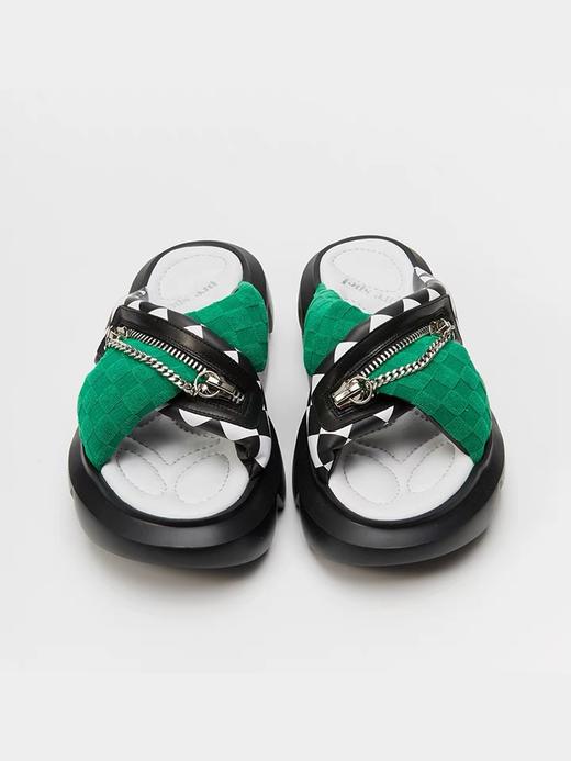 交叉带厚底拖鞋 商品图4