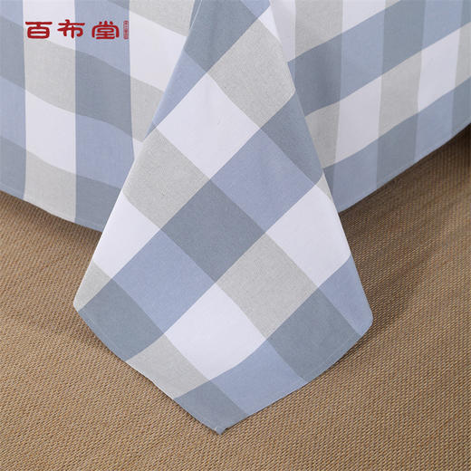 【企业】（乡村振兴商品）百布堂纯棉四件套X3-灰格 商品图3