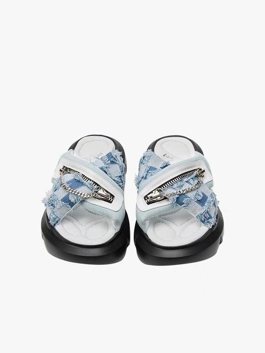 交叉带厚底拖鞋 商品图4