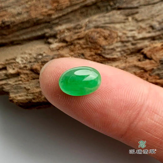 派瑞翡翠 翡翠戒面 冰种 绿色 商品图1