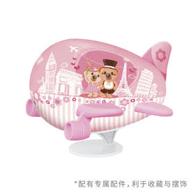 【折扣商品 不退不换】80片 飞机塑料拼图 E5184 浪漫假期-欧洲篇蛋形飞机
