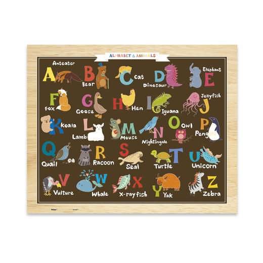 【折扣商品 不退不换】80片 儿童拼图 塑料拼图T1022 动物ABC 商品图0