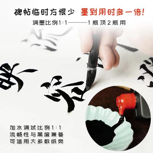 一得阁精制墨汁书法国画专用100g/500g墨水毛笔篆隶行书油烟墨北京一得阁 商品图3