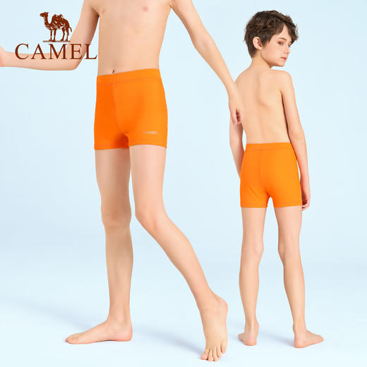 骆驼儿童游泳裤男童游泳馆专用速干专业训练小男孩游泳裤 Y1S5VZ651 商品图0