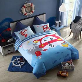 天空之城-梦洁宝贝纯棉印花四件套-海洋探秘