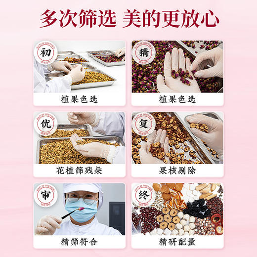 固本堂  二十四味红参玫瑰元气茶84g/盒 商品图2