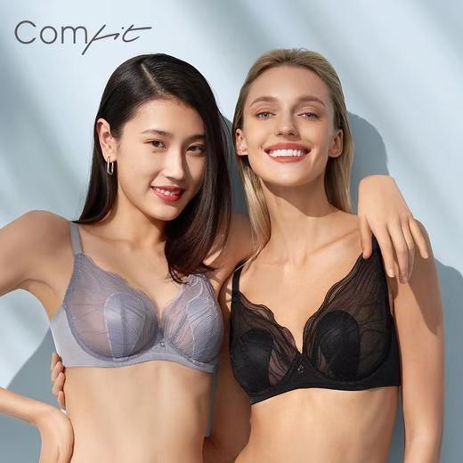 Comfit超薄款文胸单层蕾丝内衣大胸显小胸兔耳朵大码胸罩CB00131 商品图3