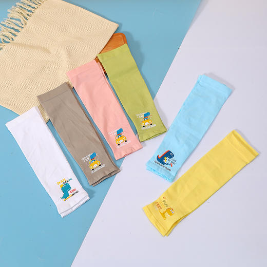 糖果味儿儿童冰袖422儿童冰袖防晒袖套宝宝夏季冰丝套袖男童女童户外可爱薄款冰袖 商品图3