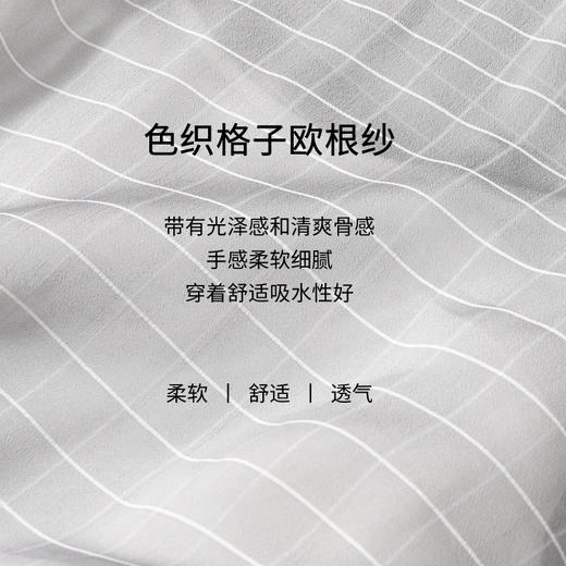 玳莎格子两件套连袖连衣裙欧根纱圆领夏季别致裙子  CB35113 商品图3