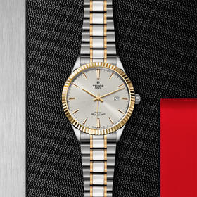 帝舵风尚系列 | 钢表壳，直径41毫米，黄金外圈