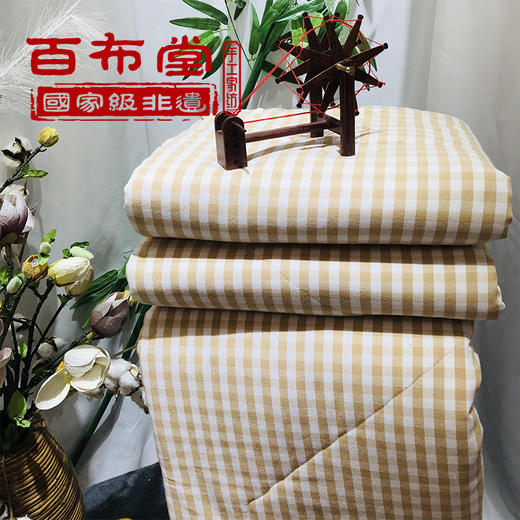 （乡村振兴商品）百布堂纯棉粗布健康养生空调被-米色 商品图4