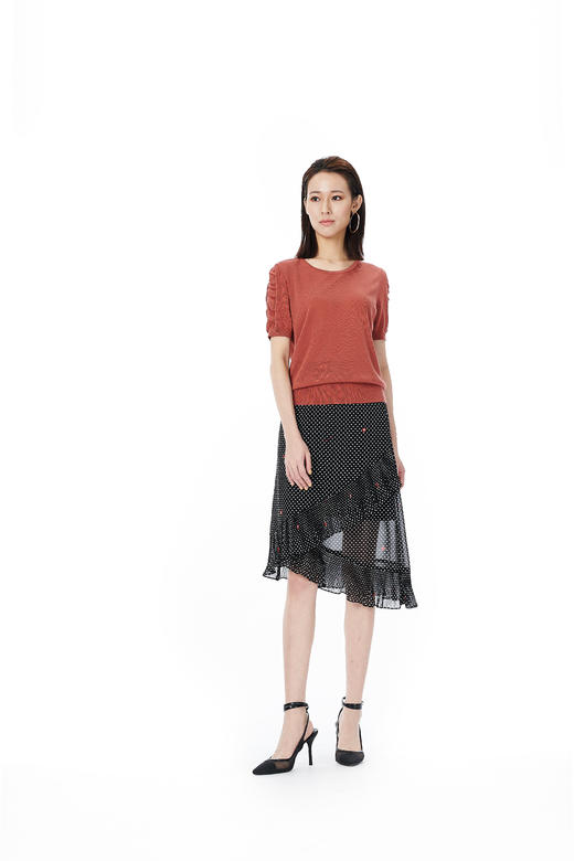 现货热销 奇威【莱赛尔100%】舒适爽滑针织T恤0HC05158 商品图4