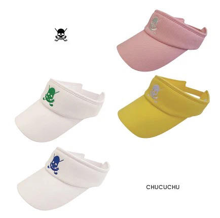 Chucuchu夏季新款高尔夫防晒糖果色无顶帽 商品图4