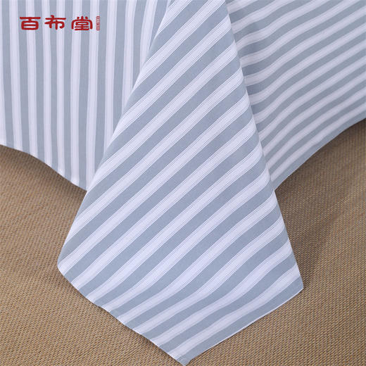 （乡村振兴商品）百布堂纯棉四件套美梦X3-灰条 商品图5