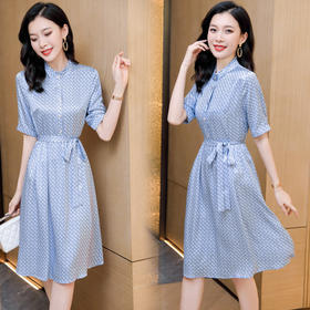 ASE-9332   浪漫优雅系带女式连衣裙