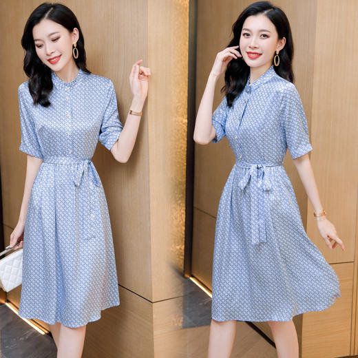 ASE-9332   浪漫优雅系带女式连衣裙 商品图0