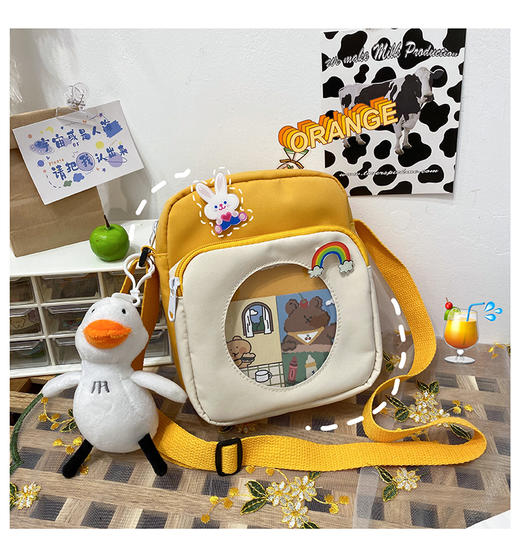 皮卡诺小挎包712送徽章不含挂饰少女校园包可爱迷你小包挎包 商品图3