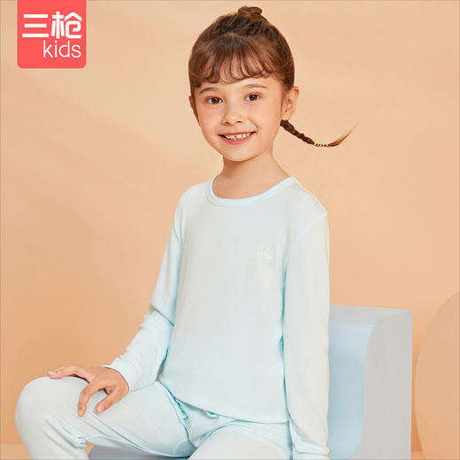 Threegun三枪 【加厚莫代尔】女童圆领儿童保暖内衣套装-2D266D011 商品图6