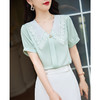 夏季新品时尚通勤优雅气质款短袖衬衫套裙 商品缩略图3