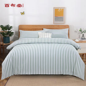 （乡村振兴商品）百布堂纯棉四件套美梦-绿条