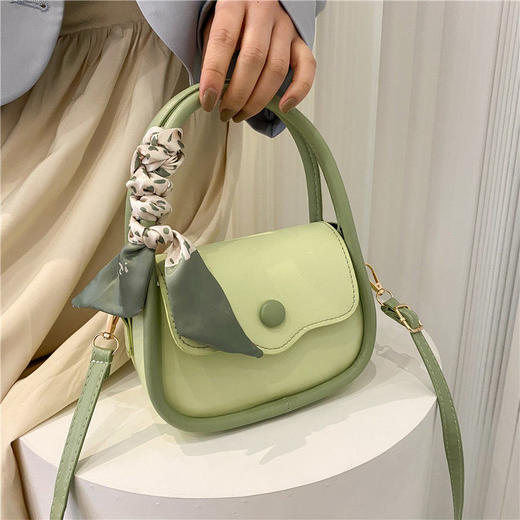 只此青绿手提包包女2024新款潮时尚韩国马鞍包百搭ins单肩斜挎包 商品图0