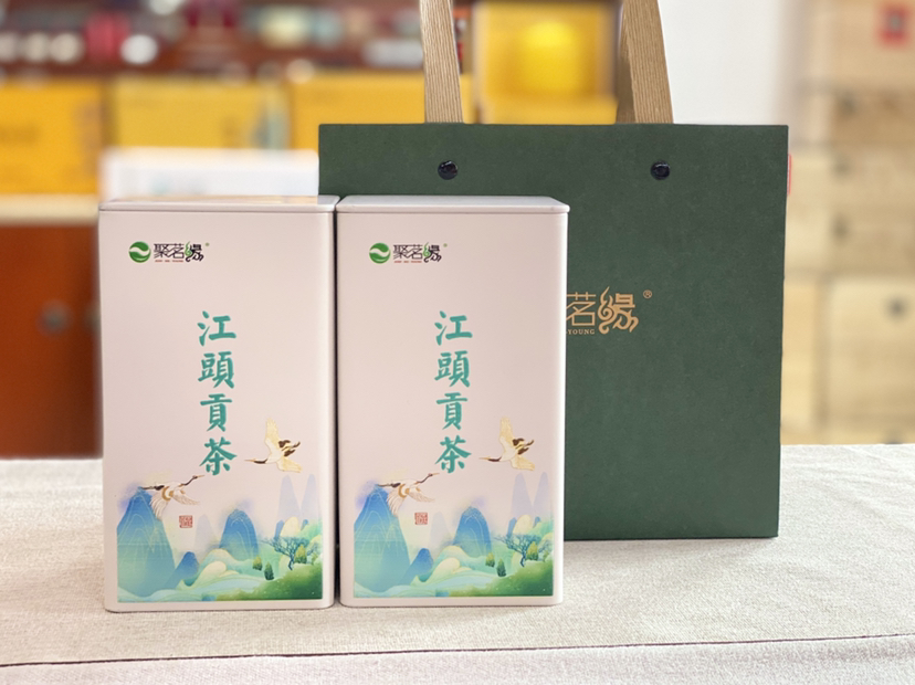 绿茶｜江头贡茶（明前特级）～生态绿茶，色泽墨绿润亮，滋味鲜醇爽口，香气浓馥，回甘持久～轻奢方罐装，净含量：100克*1罐
