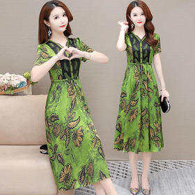 YWE-CR-AD22648夏季新款修身气质优雅小个子a字裙子