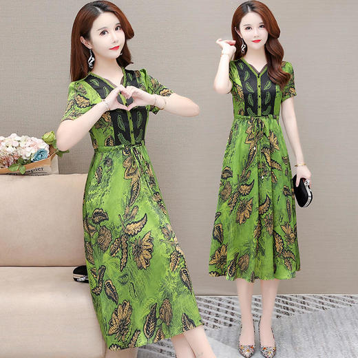 YWE-CR-AD22648夏季新款修身气质优雅小个子a字裙子 商品图0