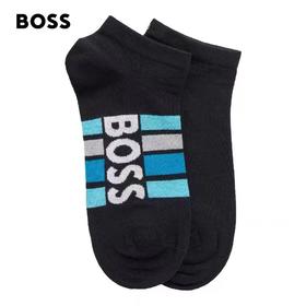 百货世界-HUGOBOSS雨果博斯男士2022春夏徽标装饰棉混纺短袜