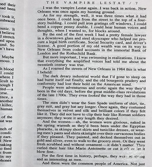 预售 【中商原版】吸血鬼史诗系列2 吸血鬼莱斯特 9分豆瓣 英文原版 The Vampire Chronicles #02: The Vampire Lestat Anne Rice 商品图5