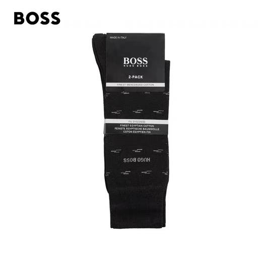 百货世界-HUGOBOSS雨果博斯男士2022早春丝光棉混纺中长袜 商品图0