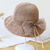 JC-O1-m8755（蝴蝶结针织渔夫帽）帽子女士韩国新款蝴蝶结纯色针织渔夫帽百搭韩版大沿遮阳帽盆帽潮 商品缩略图7