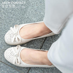 ARCHCONTACT安启美奈圆头镂空蝴蝶结凉鞋52157