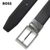 百货世界-HUGOBOSS雨果博斯男士经典徽标扣环双面意大利皮革腰带 商品缩略图1
