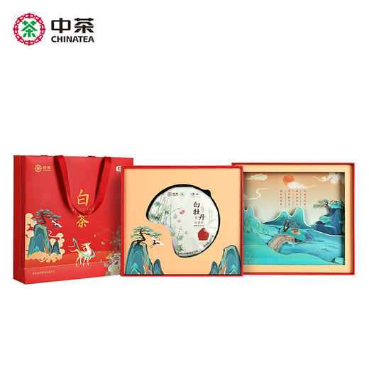 【自营】中茶 岁寒三友梅老树白茶贡眉 松清露系列白茶寿眉 竹福鼎白茶白牡丹茶饼357g 礼盒装 商品图0