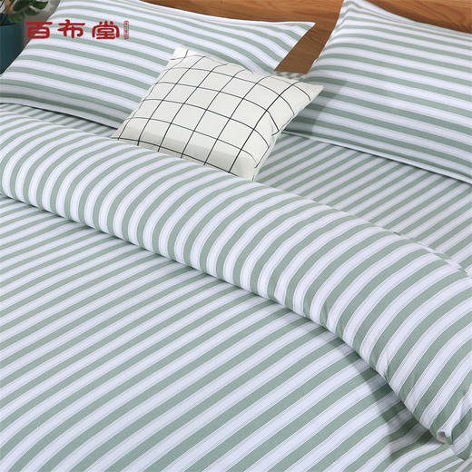 （乡村振兴商品）百布堂纯棉四件套美梦-绿条 商品图4