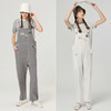 Famecoco范可儿减龄奶系背带裤夏季女时尚宽松工装直筒裤F223GF002 商品缩略图4