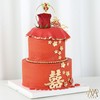 【3990】中式红色主题·婚礼蛋糕 商品缩略图2