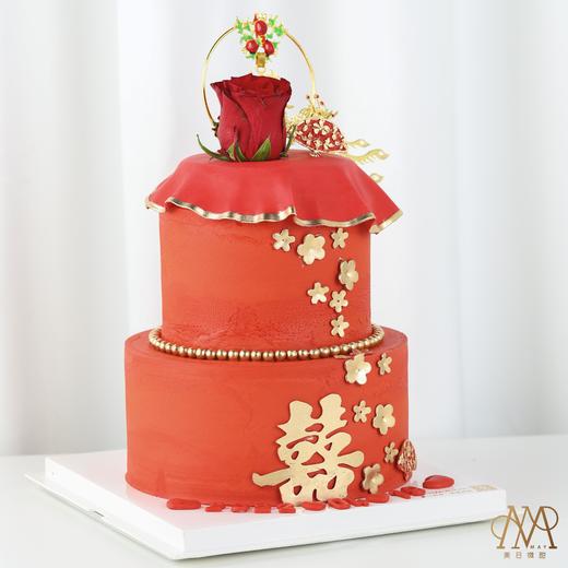 【3990】中式红色主题·婚礼蛋糕 商品图2