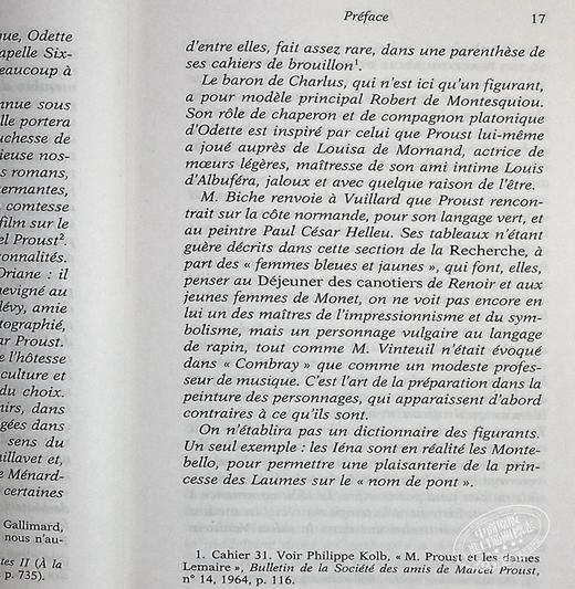 普鲁斯特 斯万的爱情 Un amour de Swann 法文原版 马塞尔普鲁斯特 MarcelProust FOLIO 商品图7