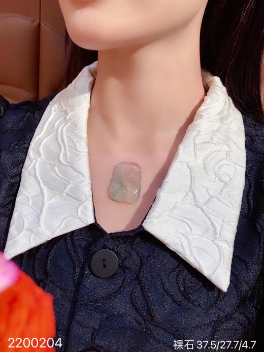 玻璃飘翠一品清莲裸石 59999【107-2200204】 商品图4