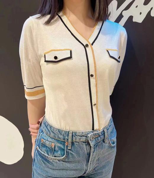 皮皮狗女式V领中袖假开衫2175221113 商品图3