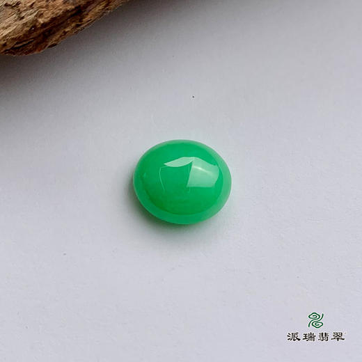 派瑞翡翠 翡翠戒面 冰种 绿色 商品图1