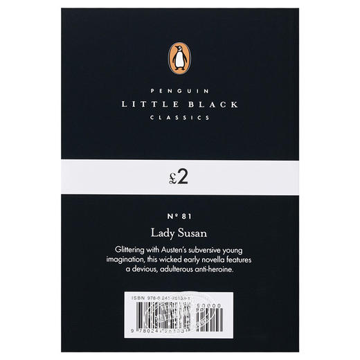 【中商原版】LBS:  81 Lady Susan 英文原版 小黑书: 81 简·奥斯汀：苏珊女士 世界经典名著 商品图1