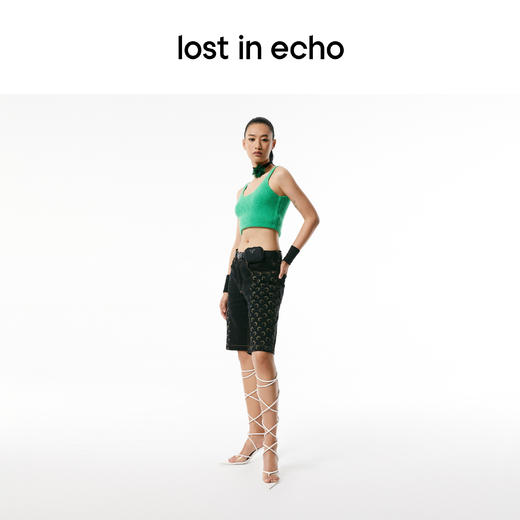 lost in echo x ZHANGJIAYI 尖头交叉夹趾细绑带凉鞋 商品图1
