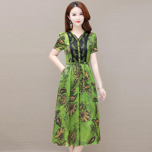 YWE-CR-AD22648夏季新款修身气质优雅小个子a字裙子 商品图3