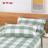 （乡村振兴商品）百布堂纯棉四件套美梦X3-绿格 商品缩略图1