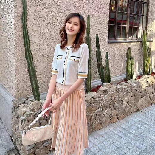 皮皮狗女式圆领中袖假开衫2175220513 商品图0