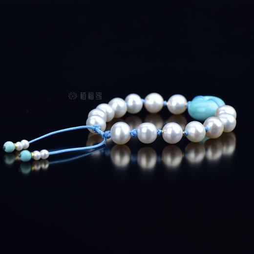 【平安是福】蓝松平安扣珍珠手链-CB2204087 商品图1