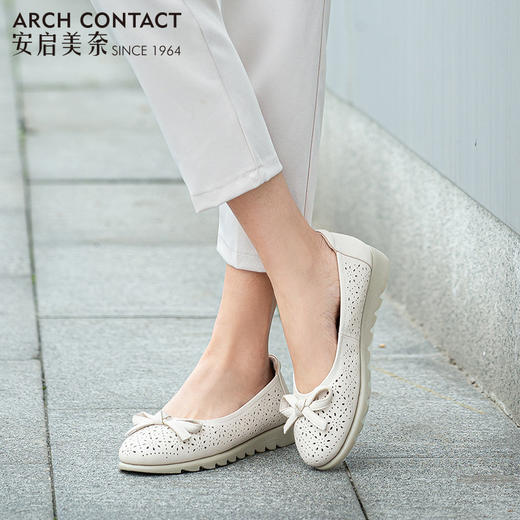 ARCHCONTACT安启美奈圆头镂空蝴蝶结凉鞋52157 商品图2